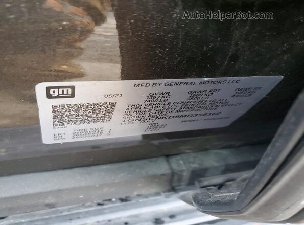 1GNSCNKD5MR356160 2021 CHEVROLET TAHOE Gray Вид наклейки з VIN-кодом