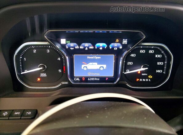 1GT49REY7NF273614 2022 GMC SIERRA Black Vista del cuadro de instrumentos