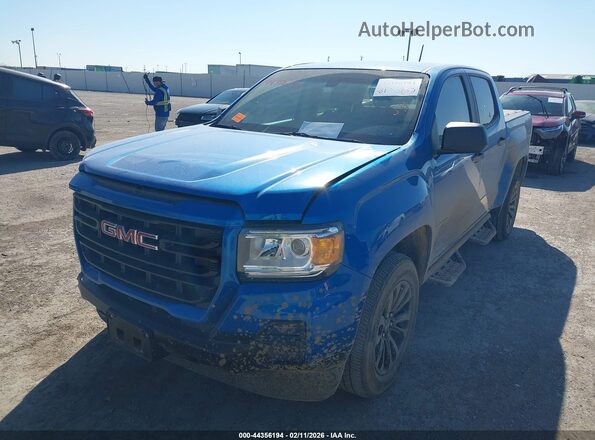 1GTG5BEN2M1206095 2021 GMC CANYON Blue Առջևի ձախ երեք քառորդ տեսարան