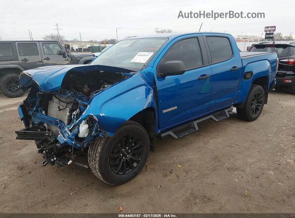 1GTG5BEN6M1276571 2021 GMC CANYON Синий Передняя левая четверть
