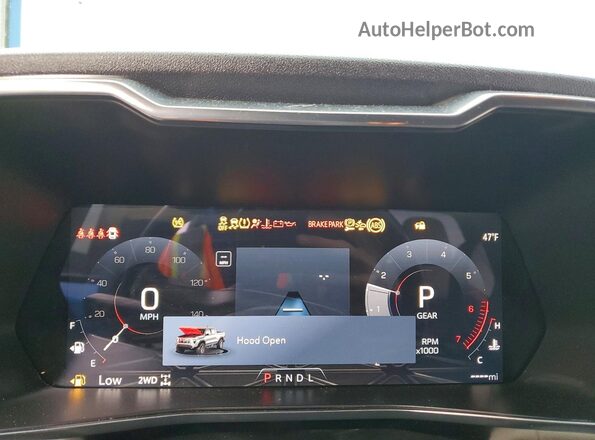 1GTP6EEK5R1230788 2024 GMC CANYON Blue Вид щитка приладів