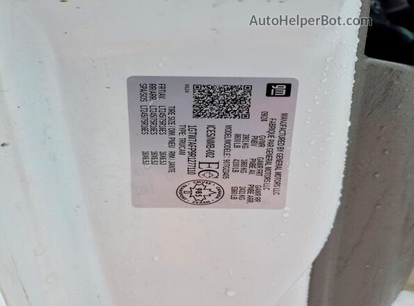 1GTW7AFP9R1277110 2024 GMC SAVANA White Вид наклейки з VIN-кодом