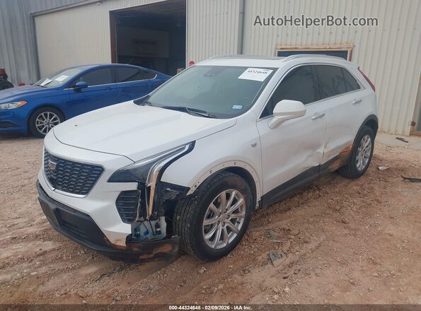 1GYAZAR44NF109646 2022 CADILLAC XT4 White Առջևի ձախ երեք քառորդ տեսարան