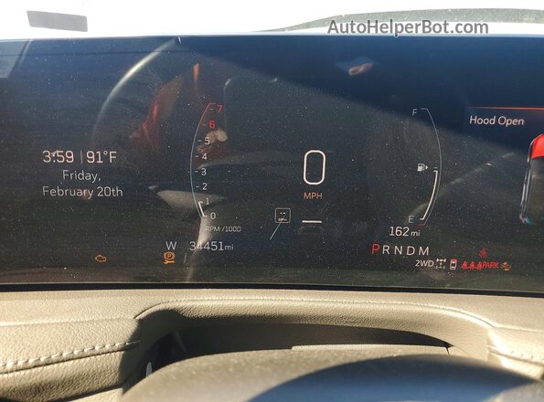 1GYFZDR44SF112727 2025 CADILLAC XT4 Серый Вид щитка приборов