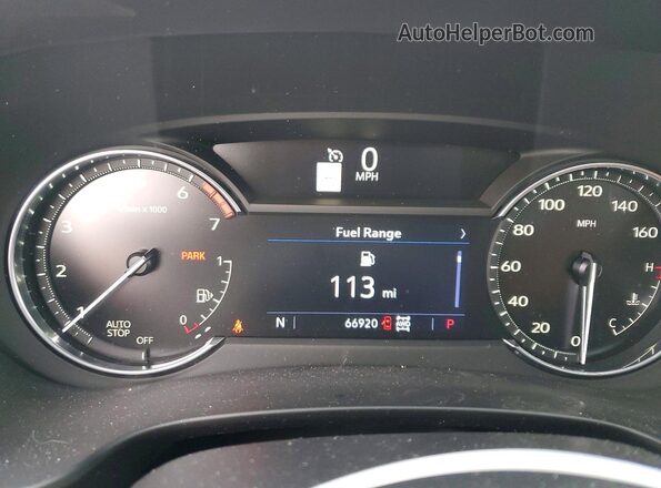 1GYFZDR49NF170921 2022 CADILLAC XT4 White Вид щитка приладів
