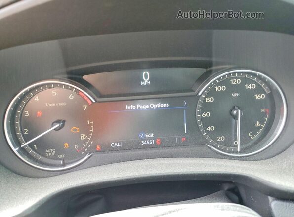 1GYFZER40NF112492 2022 CADILLAC XT4 White Instrument cluster view