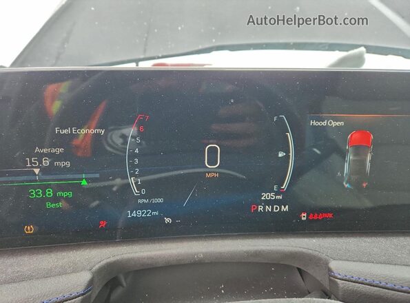 1GYFZFR43RF171516 2024 CADILLAC XT4 Blue Widok zestawu wskaźników