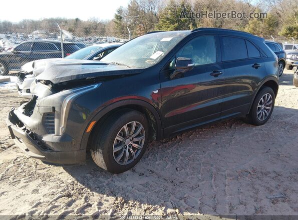 1GYFZFR45NF107326 2022 CADILLAC XT4 Black წინა მარცხენა ხედი სამი მეოთხედიდან