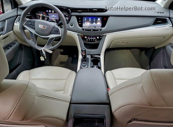 1GYKNDRSXMZ151610 2021 CADILLAC XT5 Red Առջևի վահանակի տեսք