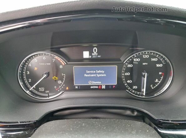 1GYKPDRS0PZ174036 2023 CADILLAC OTHER White Вид щитка приладів