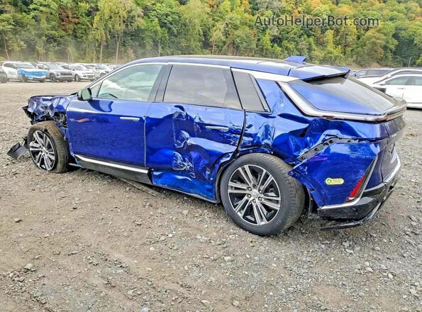 1GYKPPRL0RZ139476 2024 CADILLAC OTHER Blue უკანა მარცხენა