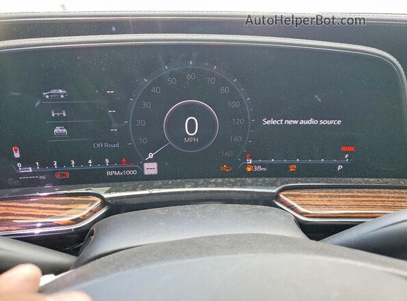 1GYS3JKL7PR487517 2023 CADILLAC ESCALADE Black Widok zestawu wskaźników