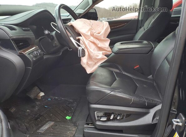 1GYS4BKJ5LR158018 2020 CADILLAC ESCALADE Черный Вид салона спереди