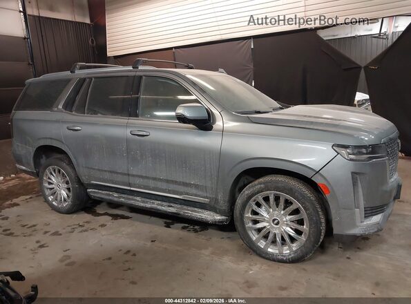 1GYS4BKLXPR163674 2023 CADILLAC ESCALADE Gray Widok wnętrza z tyłu