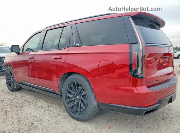 1GYS4GKL5PR462583 2023 CADILLAC ESCALADE Maroon უკანა მარცხენა