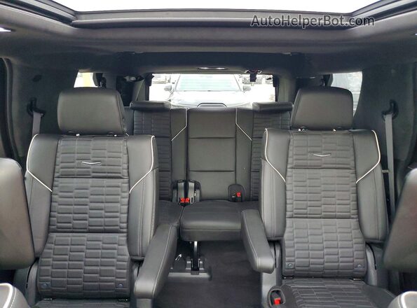 1GYS4GKL5PR462583 2023 CADILLAC ESCALADE Maroon უკანა სავარძლების ხედი