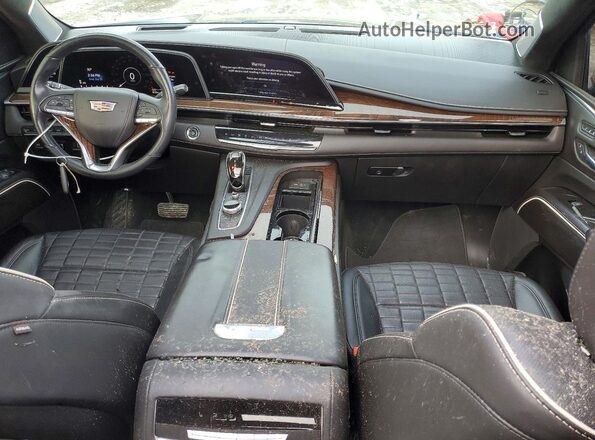 1GYS4GKL8MR183236 2021 CADILLAC ESCALADE Black წინა პანელის ხედი