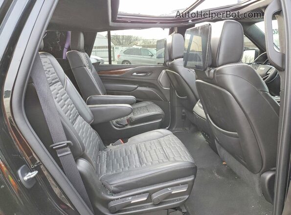 1GYS4GKL8MR183236 2021 CADILLAC ESCALADE Black უკანა სალონის ხედი