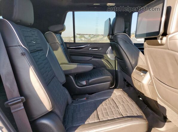 1GYS4HK97PR503824 2023 CADILLAC ESCALADE White Vista interior trasera