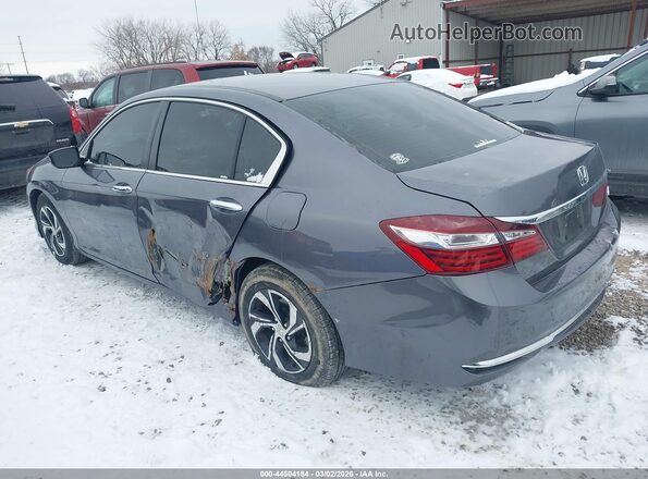 1HGCR2F31GA189165 2016 HONDA ACCORD Серый Задняя левая четверть