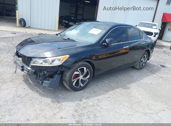 1HGCR2F35GA057929 2016 HONDA ACCORD Black Передня ліва чверть
