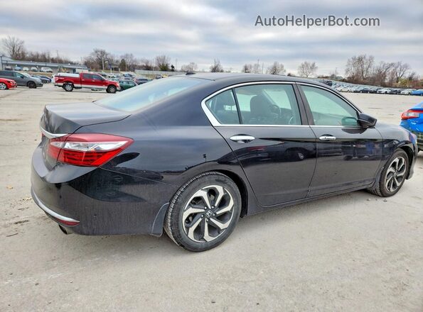 1HGCR2F83HA160487 2017 HONDA ACCORD Black Tył prawy