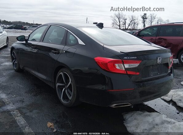 1HGCV1E39JA207751 2018 HONDA ACCORD Black Задня ліва чверть