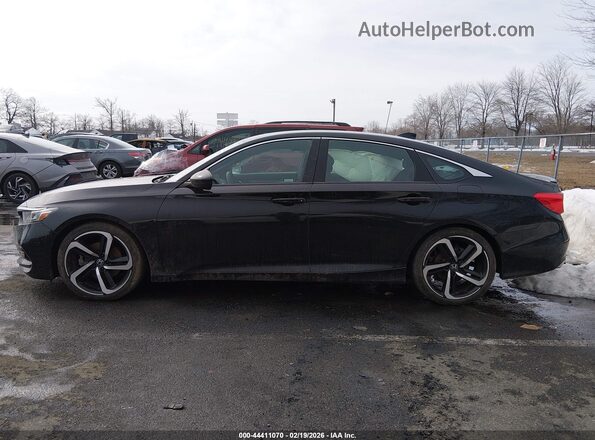 1HGCV1E39JA207751 2018 HONDA ACCORD Black Панорамний вид салону 360°