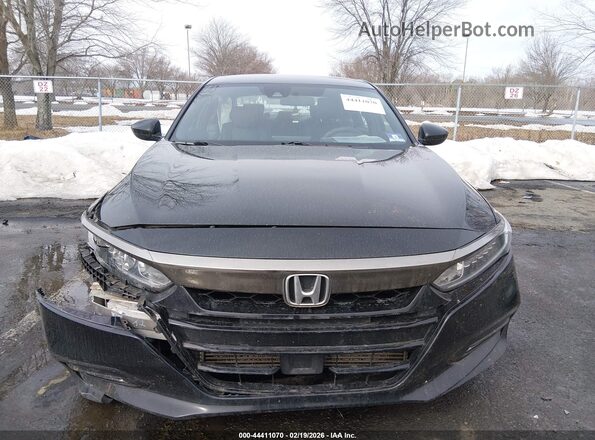 1HGCV1E39JA207751 2018 HONDA ACCORD Black Вид щитка приладів