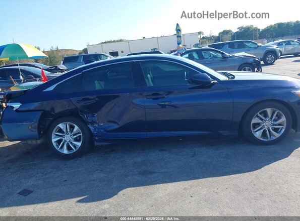1HGCV1F11KA043989 2019 HONDA ACCORD Dark Blue 