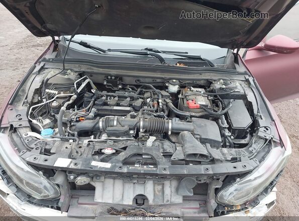 1HGCV1F12JA154677 2018 HONDA ACCORD Maroon Widok z tyłu