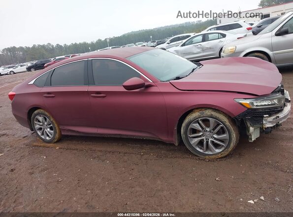 1HGCV1F12JA154677 2018 HONDA ACCORD Maroon Widok zestawu wskaźników