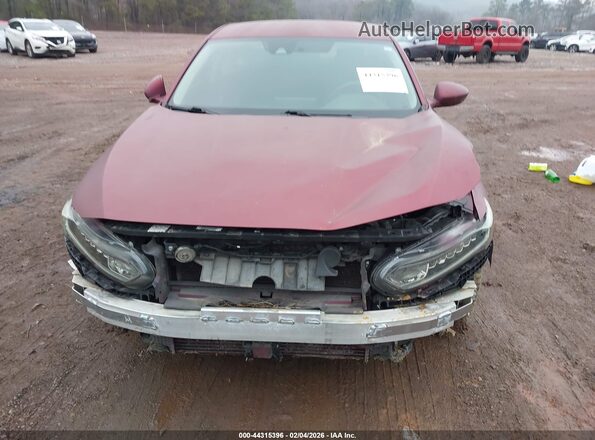 1HGCV1F12JA154677 2018 HONDA ACCORD Maroon Widok z przodu