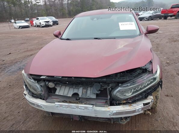 1HGCV1F12JA154677 2018 HONDA ACCORD Maroon Widok deski rozdzielczej