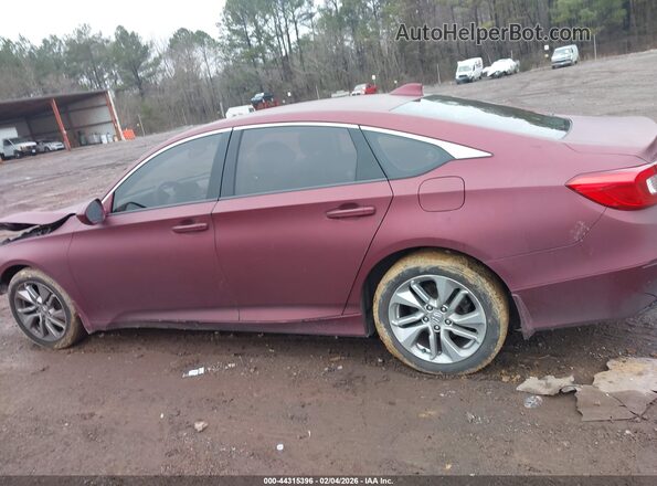 1HGCV1F12JA154677 2018 HONDA ACCORD Maroon Widok wnętrza z tyłu