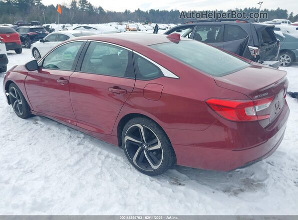 1HGCV1F13KA074550 2019 HONDA ACCORD Red Հետևի ձախ