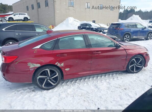 1HGCV1F13KA074550 2019 HONDA ACCORD Red Դիմացի տեսք