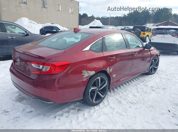 1HGCV1F13KA074550 2019 HONDA ACCORD Red Հետևի աջ