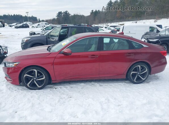1HGCV1F13KA074550 2019 HONDA ACCORD Red Սալոնի 360 աստիճան տեսք