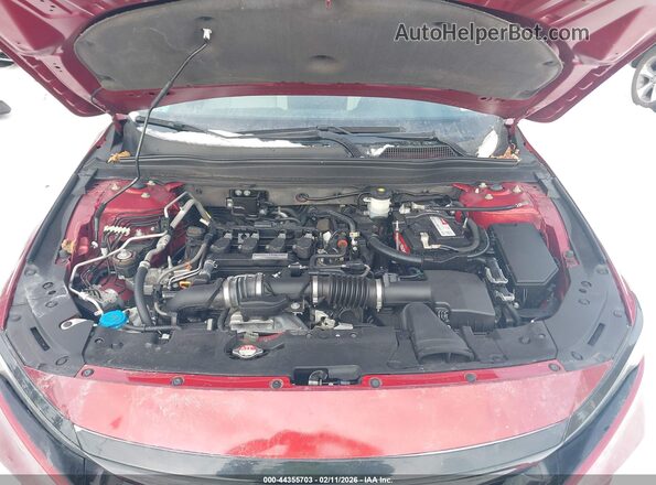 1HGCV1F13KA074550 2019 HONDA ACCORD Red Հետևի տեսք