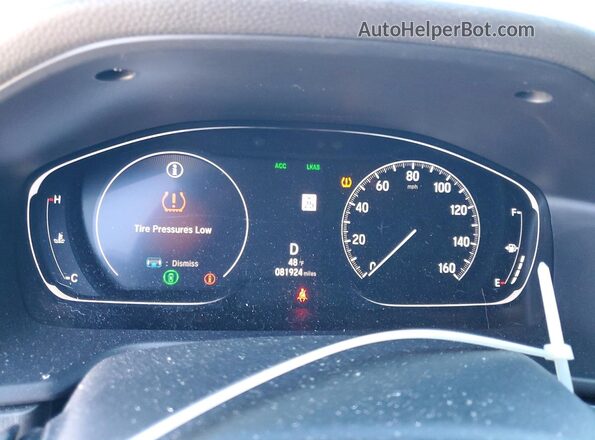1HGCV1F15KA122727 2019 HONDA ACCORD Серый 