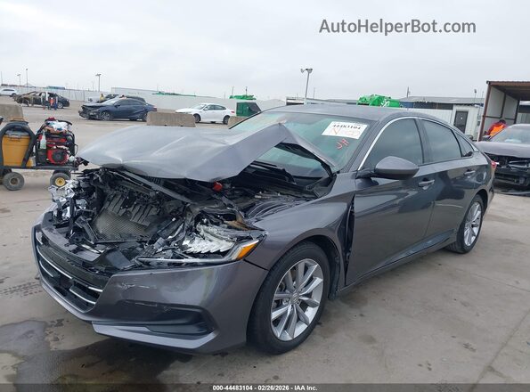 1HGCV1F16MA078112 2021 HONDA ACCORD Gray Przód lewy