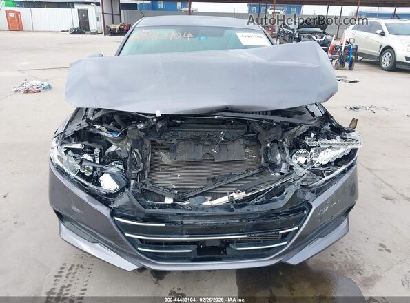 1HGCV1F16MA078112 2021 HONDA ACCORD Gray Widok z przodu