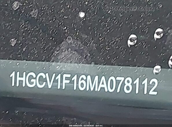 1HGCV1F16MA078112 2021 HONDA ACCORD Gray 