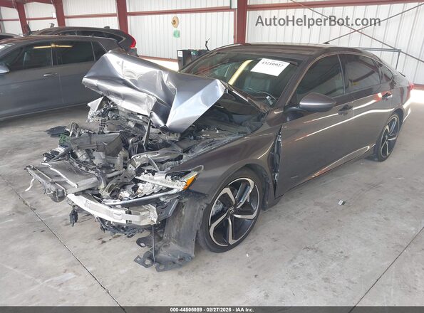 1HGCV1F30LA062990 2020 HONDA ACCORD Black Передня ліва чверть