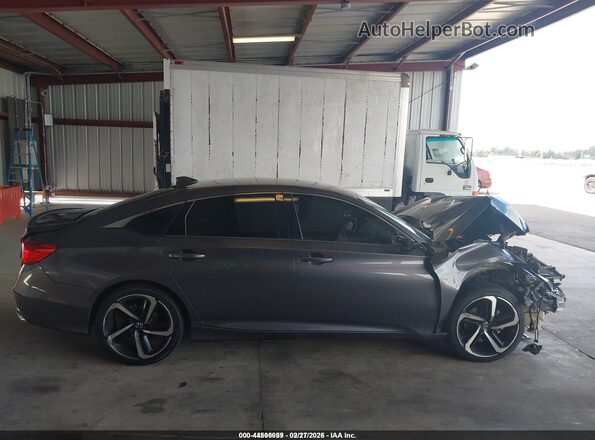1HGCV1F30LA062990 2020 HONDA ACCORD Black Вид задньої частини салону