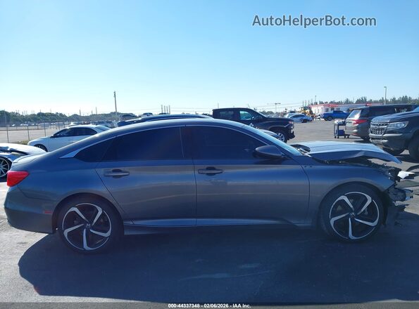 1HGCV1F30LA105482 2020 HONDA ACCORD Серый Вид задней части салона