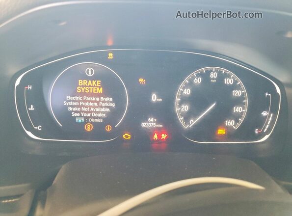 1HGCV1F30MA099586 2021 HONDA ACCORD Silver Instrument cluster view