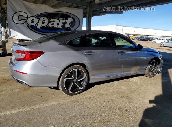 1HGCV1F30MA099586 2021 HONDA ACCORD Silver Rear right