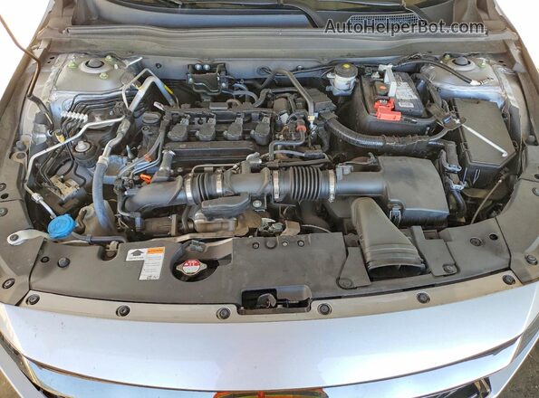 1HGCV1F30MA099586 2021 HONDA ACCORD Silver Rear interior view